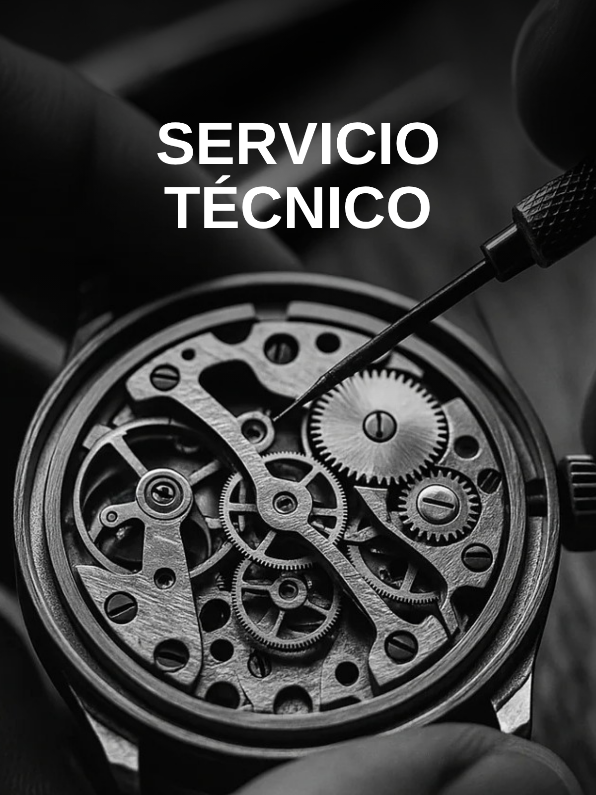 Banner para teléfono de servicio técnico para reparación de relojes