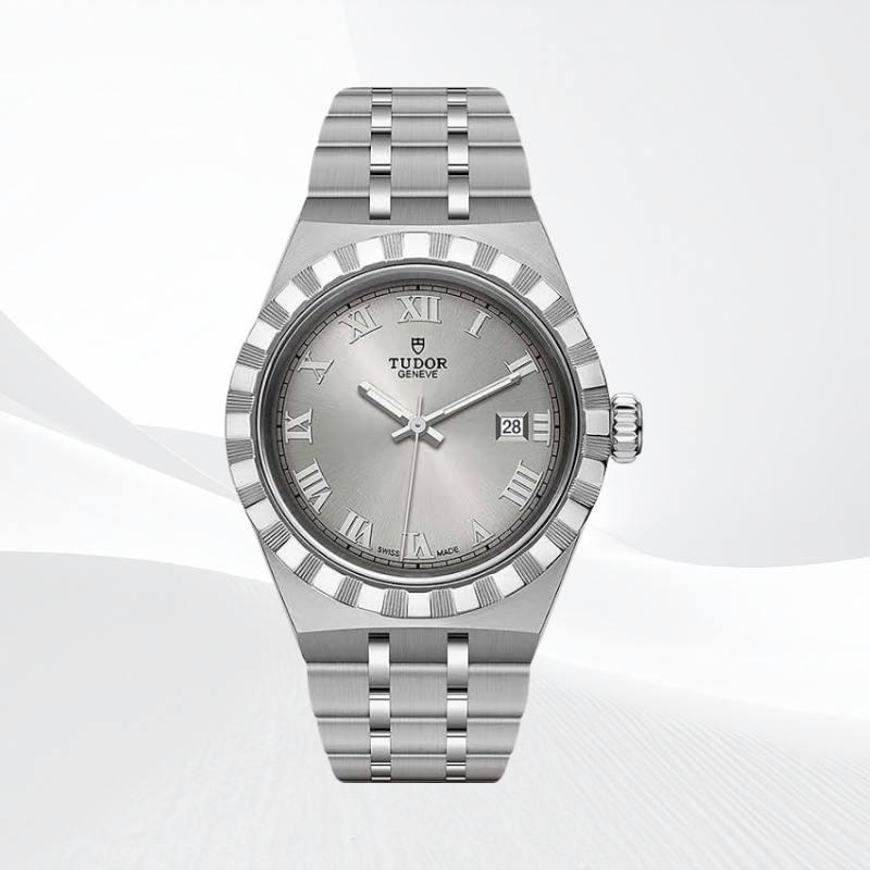 TUDOR Royal, 28 mm steel case, Silver dial