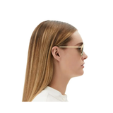 CL Rectangular Gold Col Frame Sunglasses