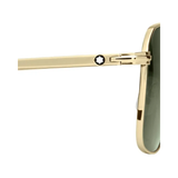 CL Rectangular Gold Col Frame Sunglasses